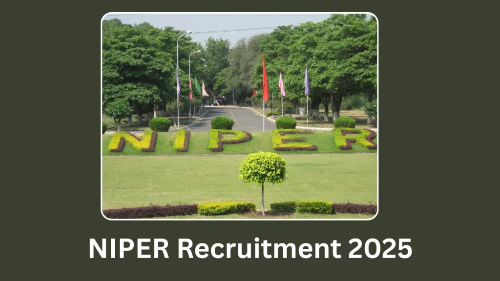 NIPER Recruitment 2025